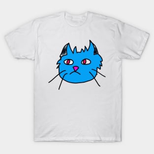 chat bleu (no background) T-Shirt